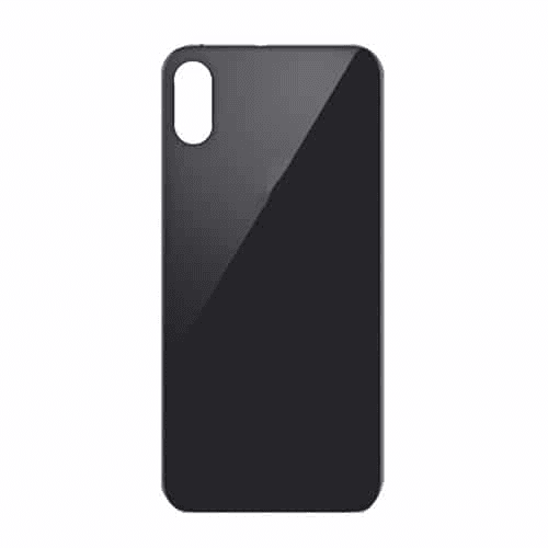 Battery cover iPhone Xs with bigger hole for camera - black
