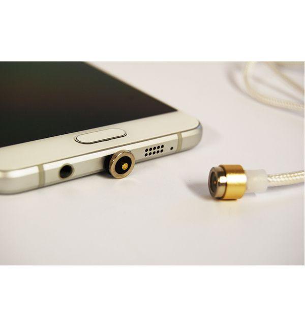 Magnetic cable micro USB white
