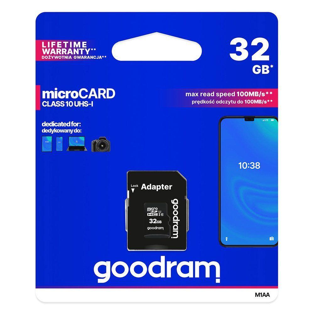 Karta pamięci Goodram micro SDHC 32GB + adapter