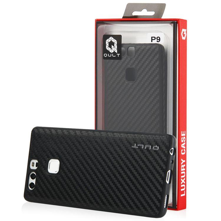 Back Case Qult Carbon Huawei P9 black