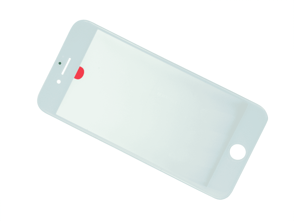 LCD Sklíčko + rámeček + OCA lepidlo iPhone 7G bílé - sklíčko displeje