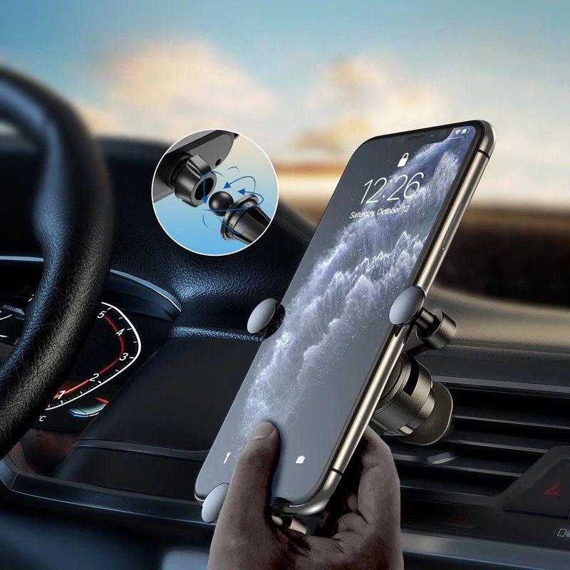 Wozinsky uchwyt na telefon do samochodu grawitacyjny na kratkę wentylacyjną czarny (WCH-05)