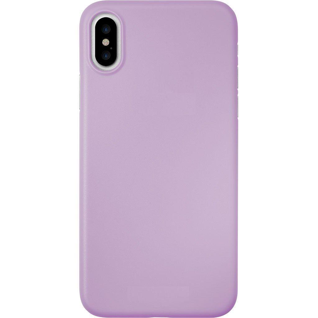 Silikonový obal iPhone X fialový