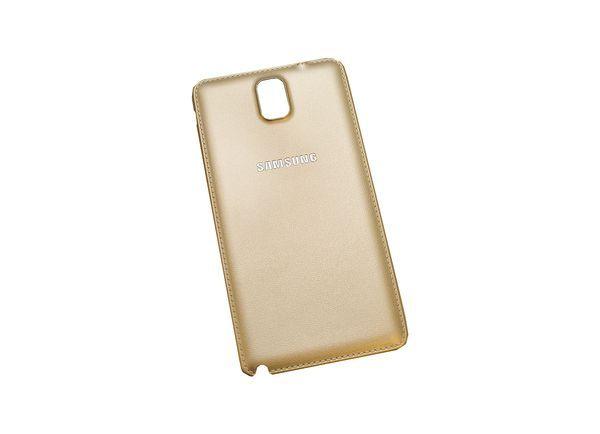 Battery cover Samsung NOTE 3 N9000 leather gold
