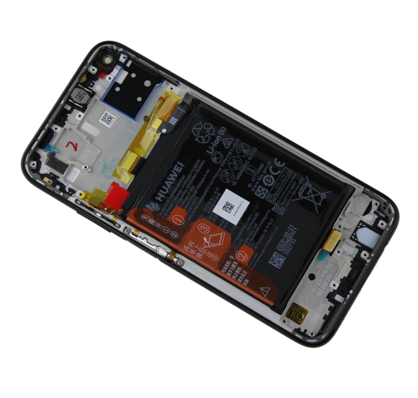 Originál LCD + Dotyková vrstva s baterii Huawei P40 Lite černá
