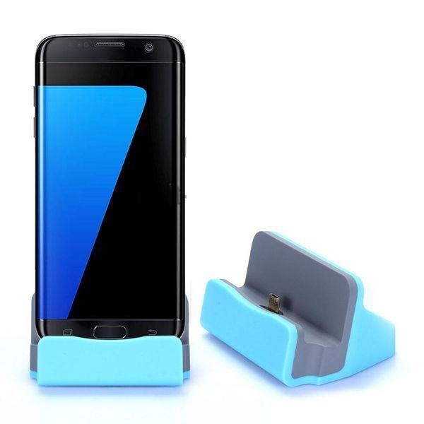 Dokovací stanice Micro USB modrá