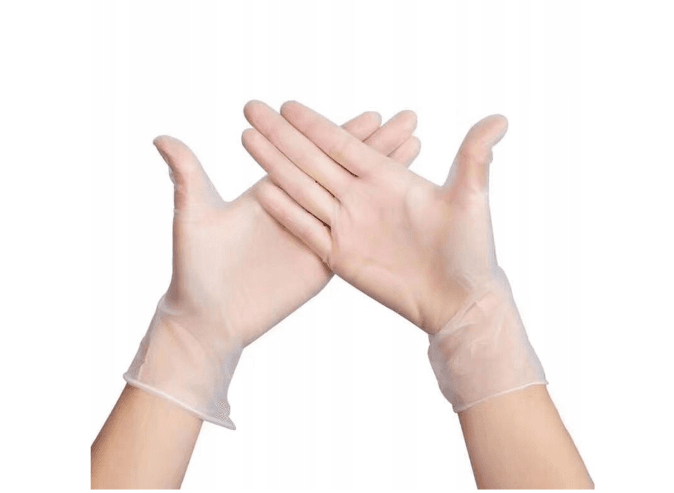 Rękawiczki Medyczne jednorazowe -(100sztuk) bezbarwne rozmiar M