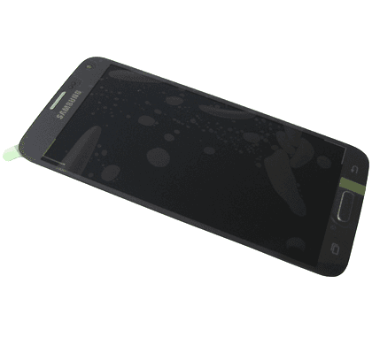 Front cover with touch screen and display LCD Samsung SM-G903F Galaxy S5 Neo - silver (original)