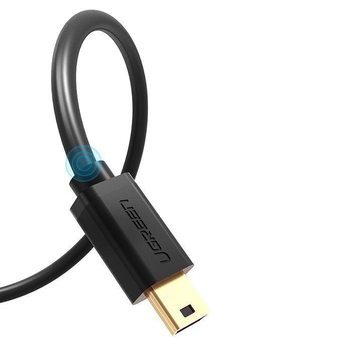 UGREEN Kabel mini USB USB - mini USB 480 Mbps 1m czarny