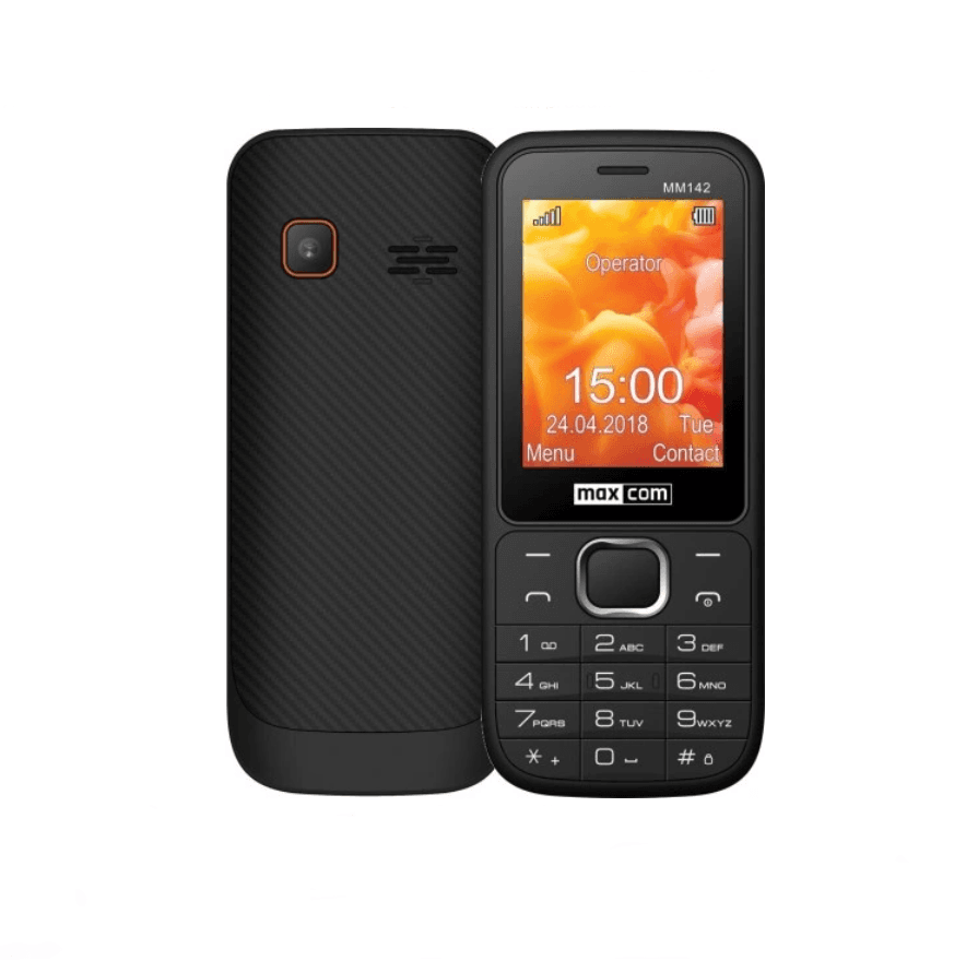 Maxcom MM142 black phone - new