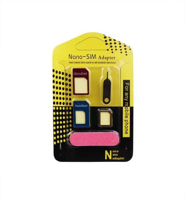 Adaptér SIM karet Nano micro SIM barevný