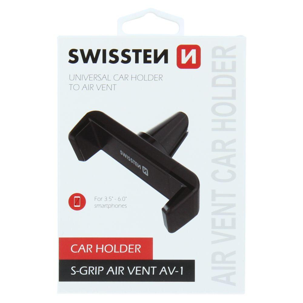Swissten držák do auta S-GRIP AV-1 - do ventilační mřížky - rozsah uchycení pokrývá zařízení od 3,5" do 6",