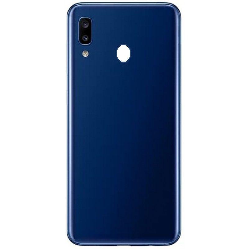 Battery cover Samsung SM-A202 Galaxy A20e blue + camera glass