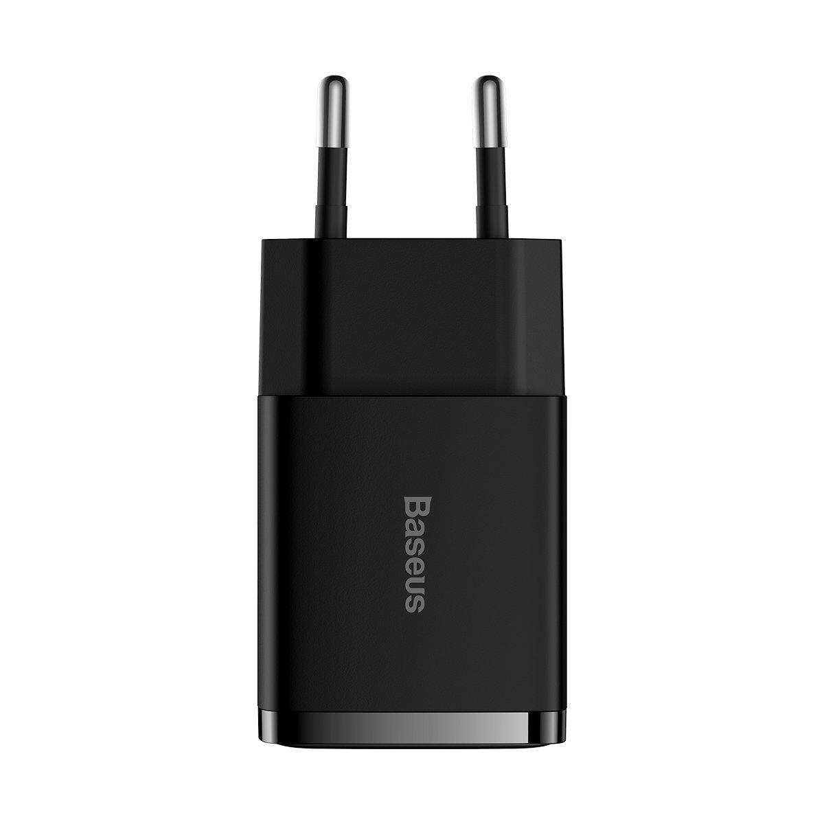 Baseus Compact Charger 2x USB 10.5W EU Black