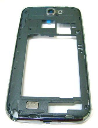 Středový díl Samsung Galaxy Note 2 N7100 šedo-modrý