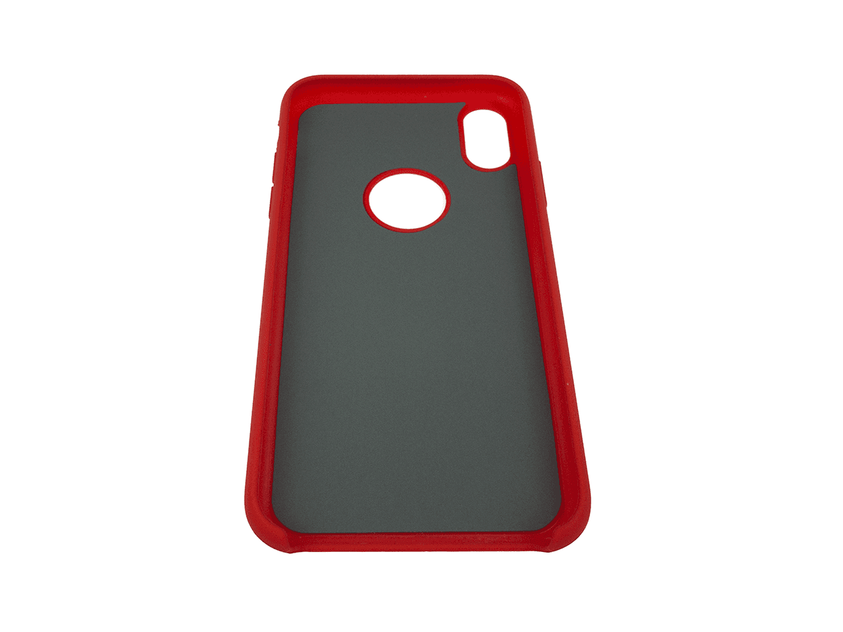 Satin Back Case iPhone X red
