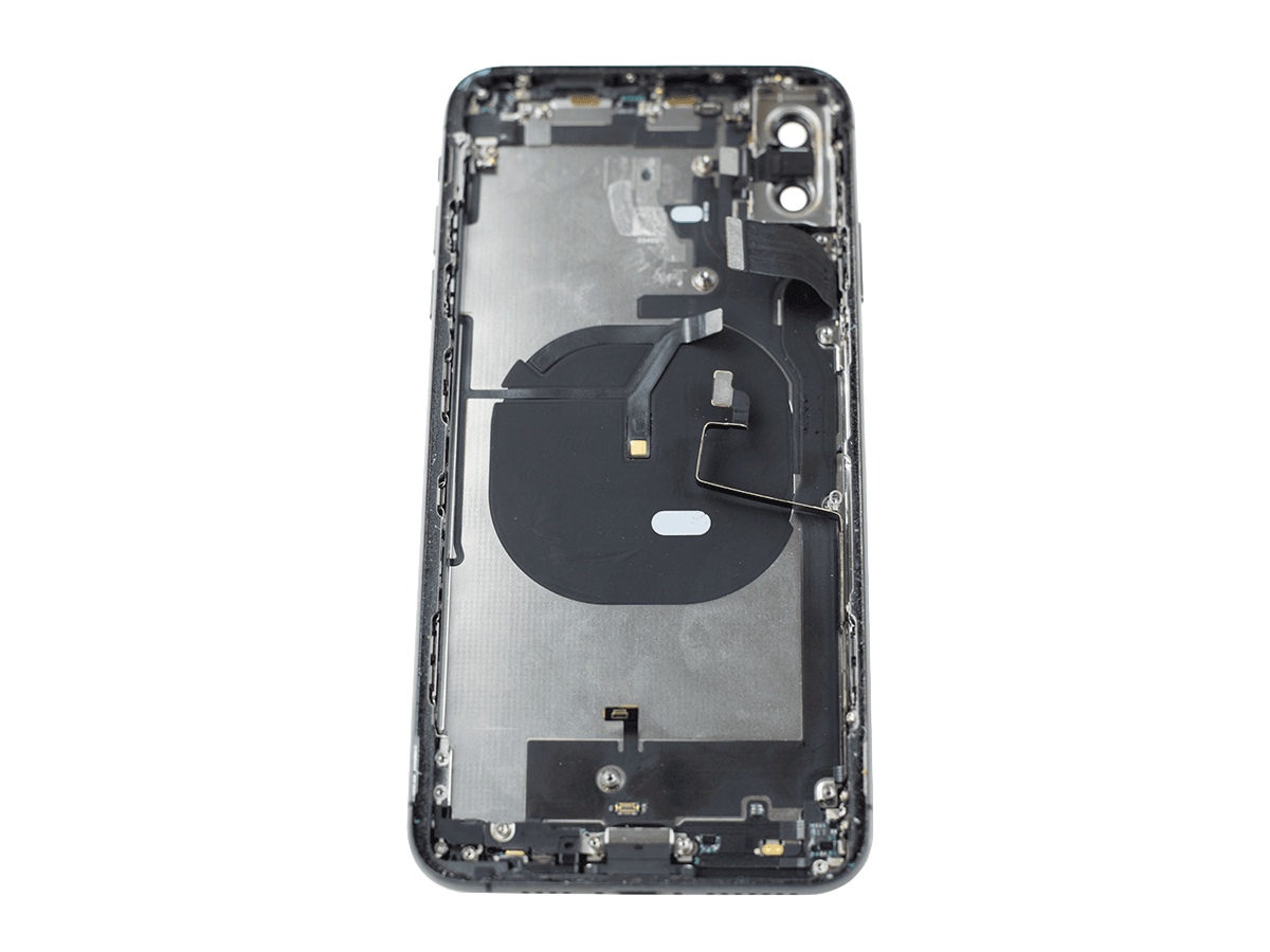 Original Body + flex + battery cover  Iphone Xs Max black Disassembly