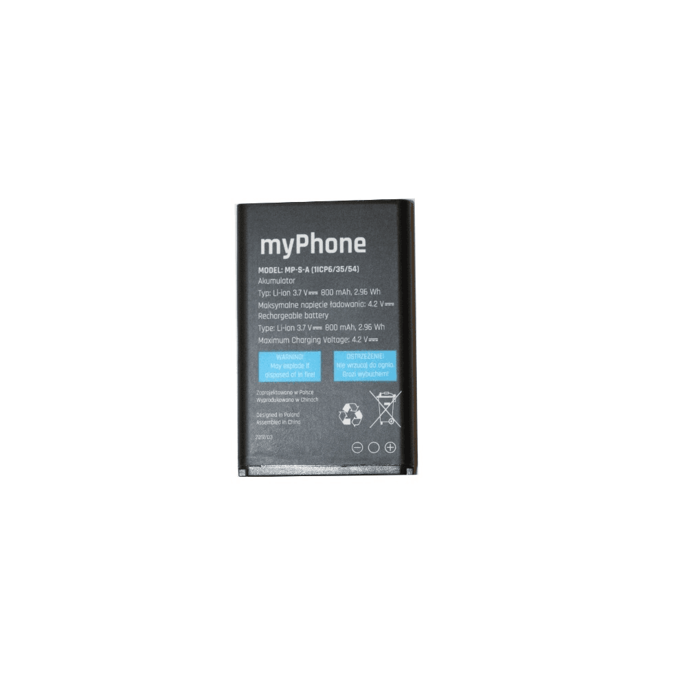 Bateria myPhone SIMPLY 2/1045/1082/1083/ONE/Metro MP-S-A, 800mAh