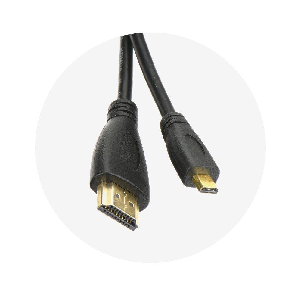 Cable HDMI A/Micro HDMI (typ D) 1,8m (ethernet AL-OEM-38)