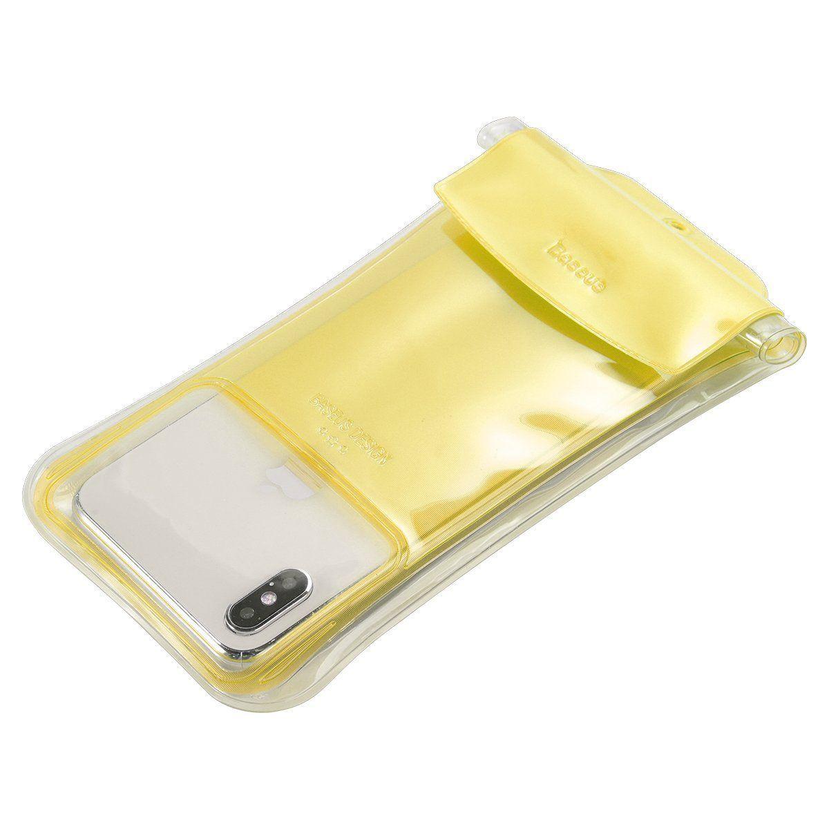 Baseus Safe Airbag Uniwersalne etui wodoodporne do smartfonów żółte (ACFSD-C0Y)