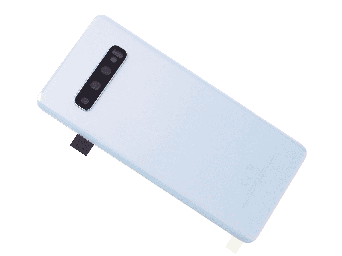 Original Battery cover Samsung SM-G973 Galaxy S10 - white (dismounted)