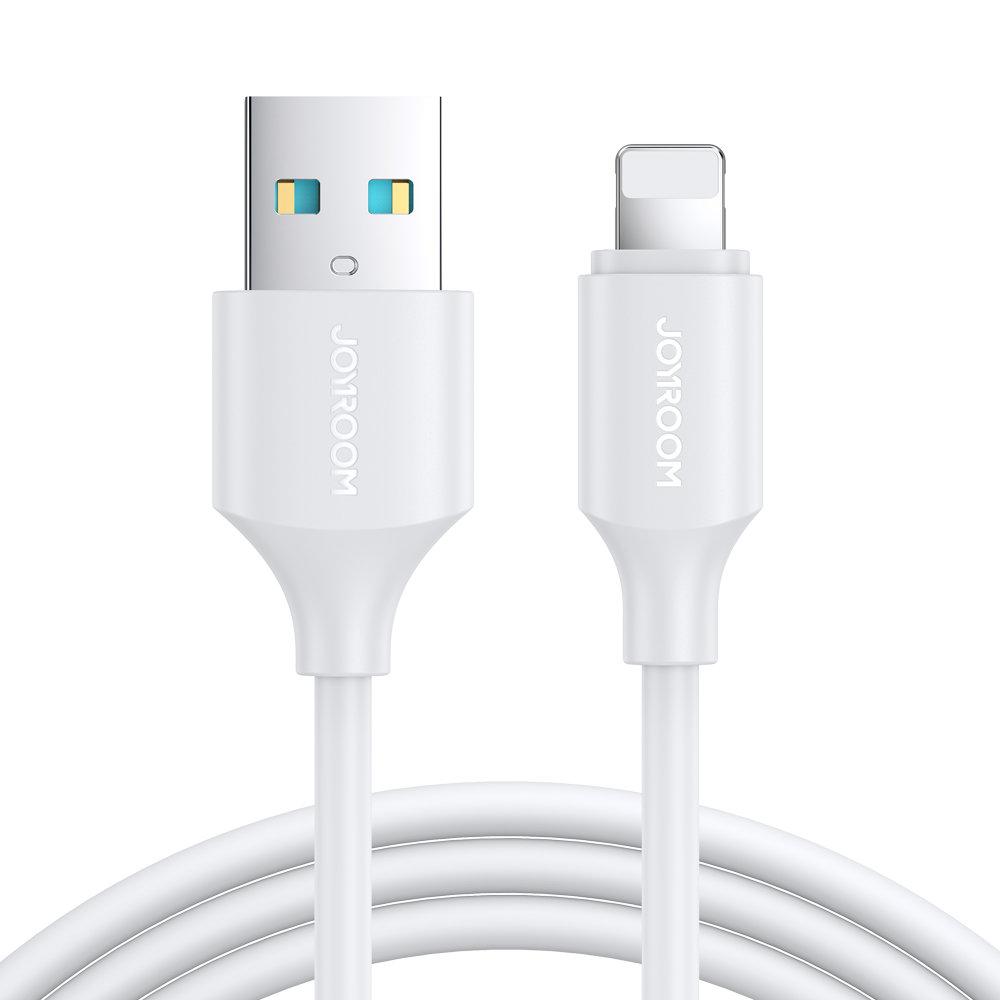 Joyroom kabel do ładowania / transmisji danych USB - Lightning 2.4A 1m biały (S-UL012A9)