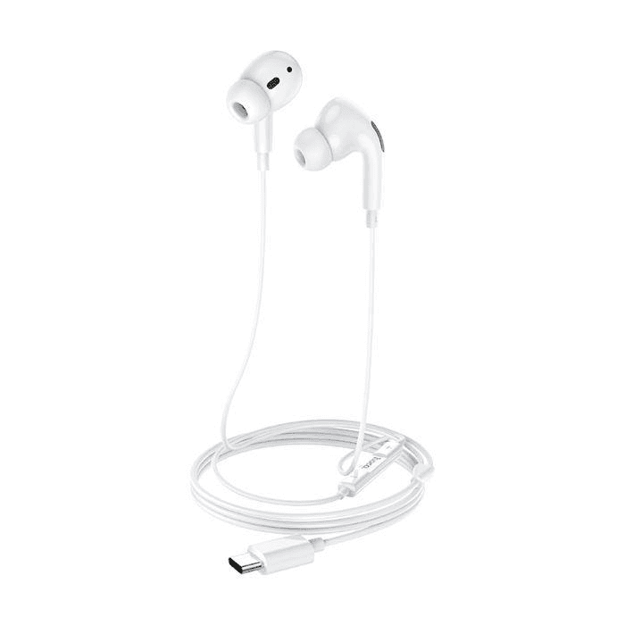 Hoco sluchátka M1 PRO In-Ear s USB-C konektorem 1.2 m bílá