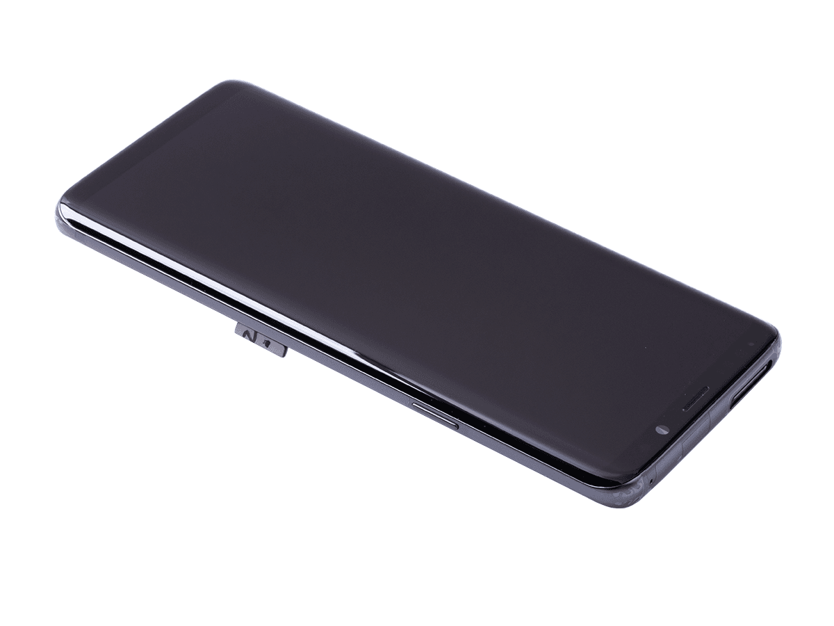 Original Front cover with touch screen and LCD display Samsung SM-G965 Galaxy S9 Plus - titanium gray