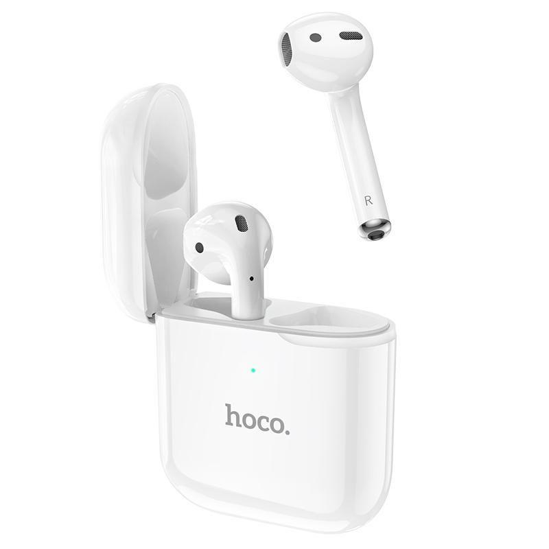 HOCO Słuchawki douszne bluetooth - EW06 bezprzewodowe białe
