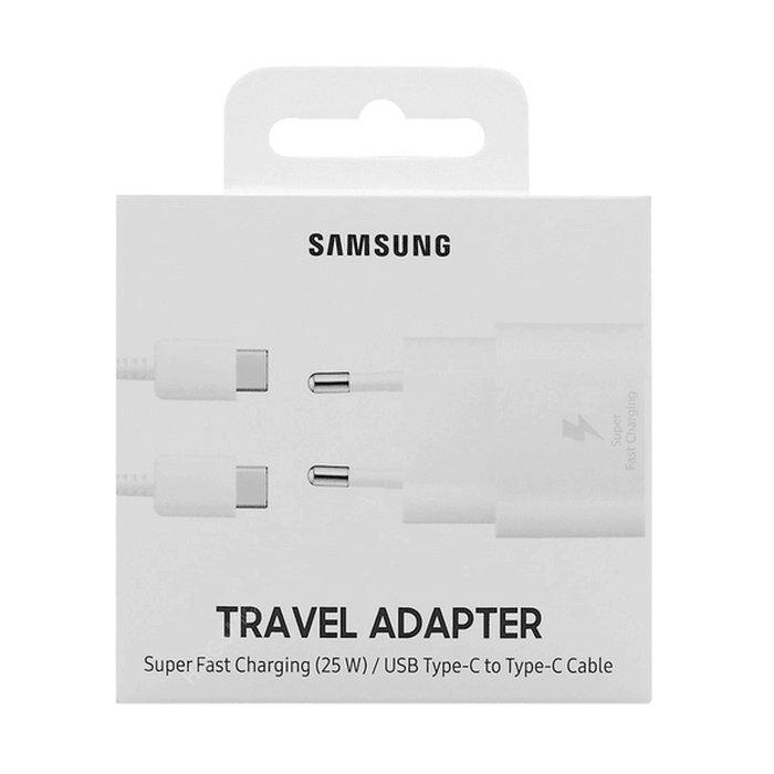 Oryginalna Ładowarka Sieciowa Samsung EP-TA800XWE PD 25W + kabel USB-C 1m - biała (blister)
