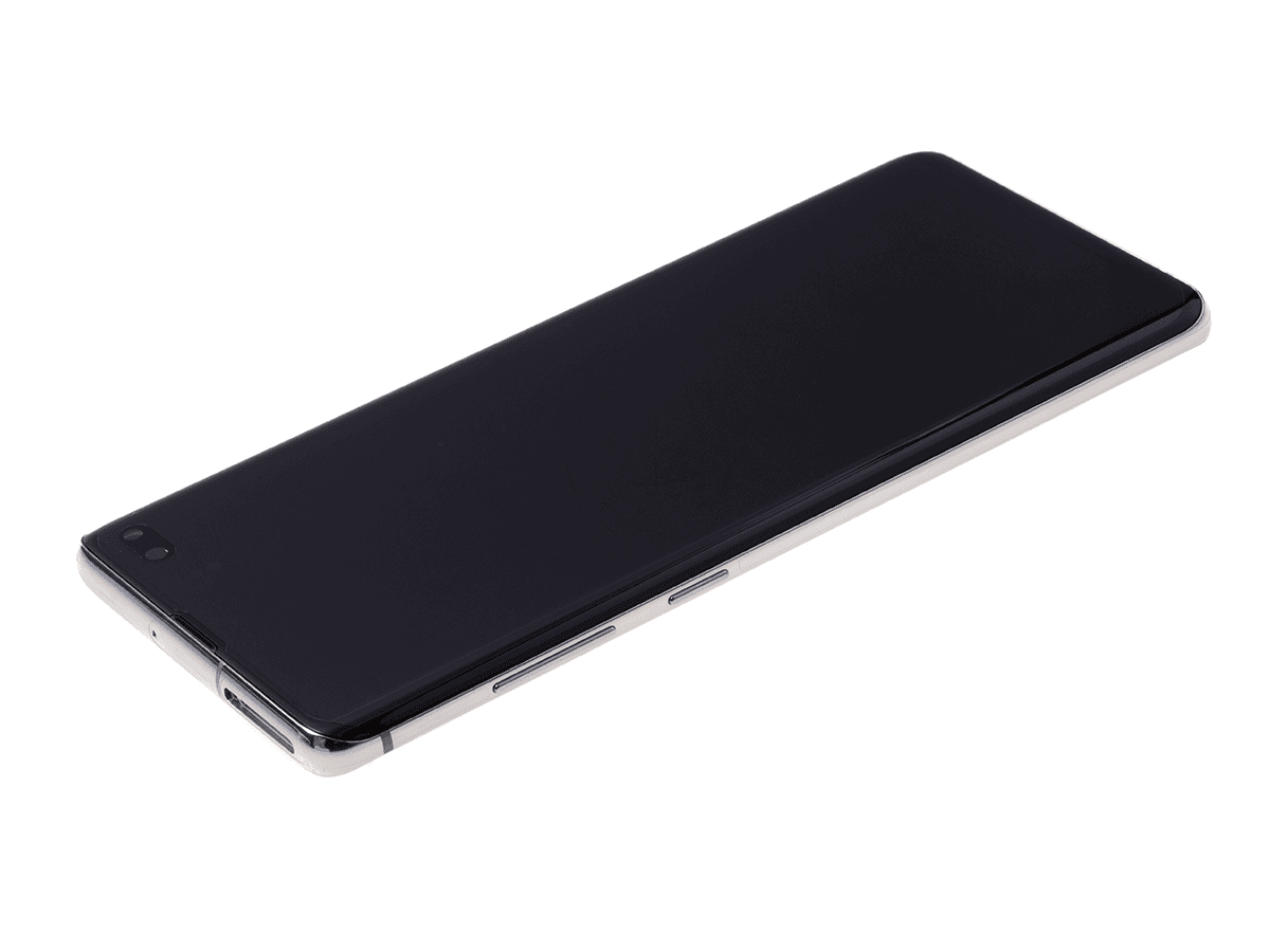 Oryginalny Wyświetlacz LCD + Ekran dotykowy Samsung SM-G975 Galaxy S10 Plus - srebrny