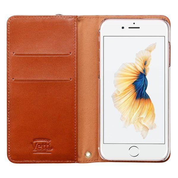Genuine Leather Wallet + Book Case Vetti Samsung S6 G920 Brown