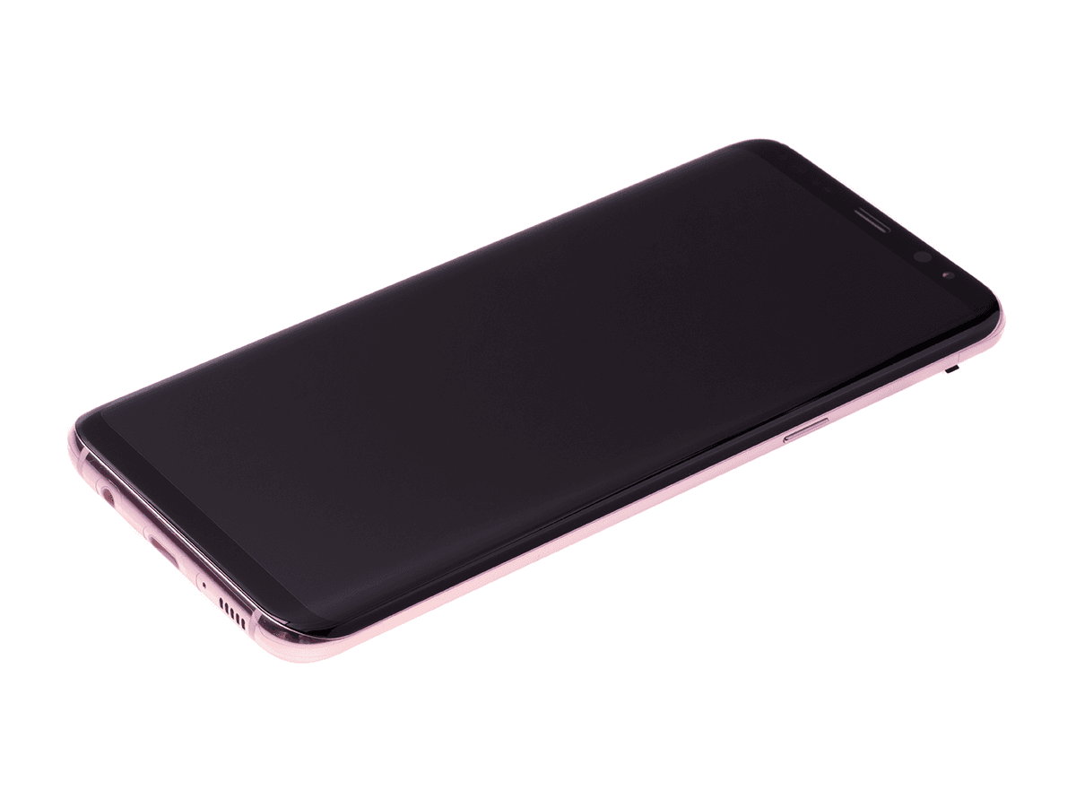 ORYGINALNY Wyświetlacz LCD + ekran dotykowy Samsung SM-G955 Galaxy S8 Plus - różowy