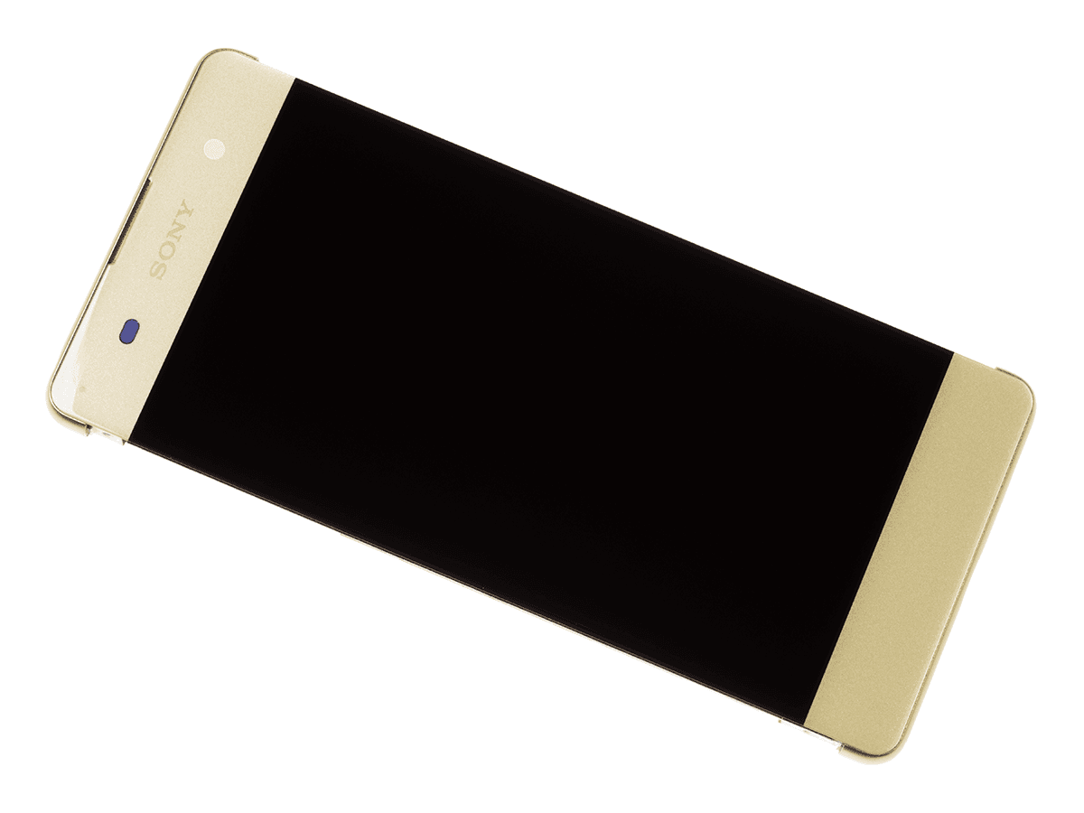 Front cover with touch screen and LCD display Sony F3111, F3113, F3115 Xperia XA/ F3112, F3116 Xperia XA Dual - lime gold (original)