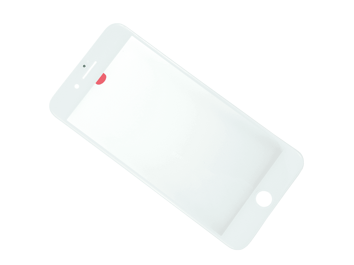 LCD Sklíčko + rámeček + OCA lepidlo iPhone 8 Plus bílé - sklíčko displeje