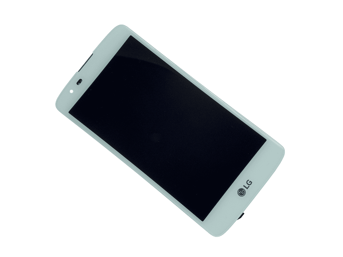 Wyświetlacz LCD + ekran dotykowy LG M200 K8 2017 biały (demontaż) oryginalny