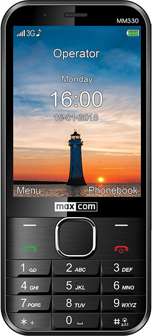 Phone Maxcom Classic MM330 3G black