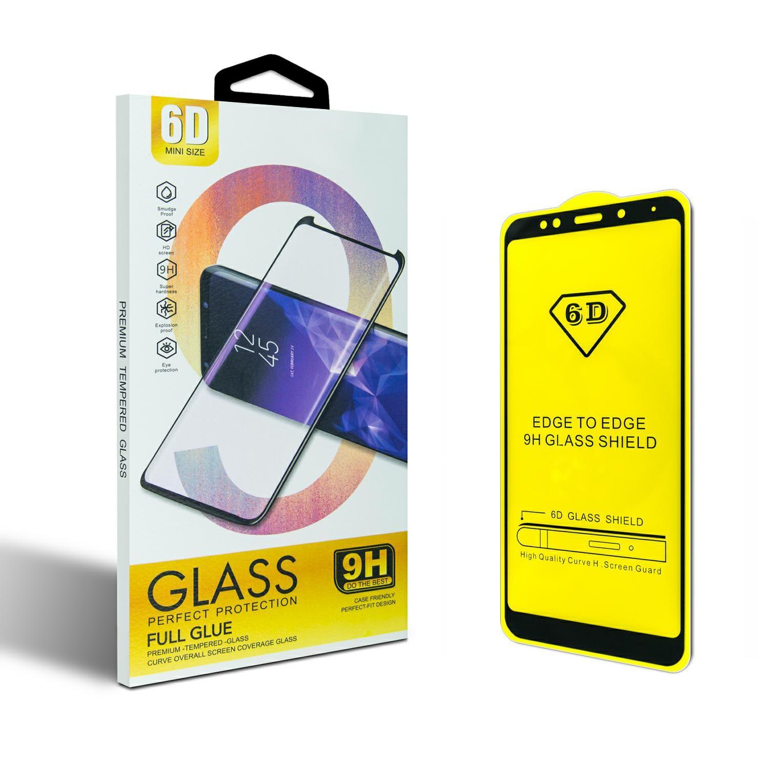 Screen Tempered Glass 6D Full Glue Moto G8 Power black
