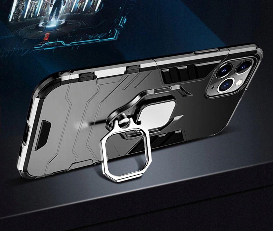 Armored case holder ring iPhone 12 mini black