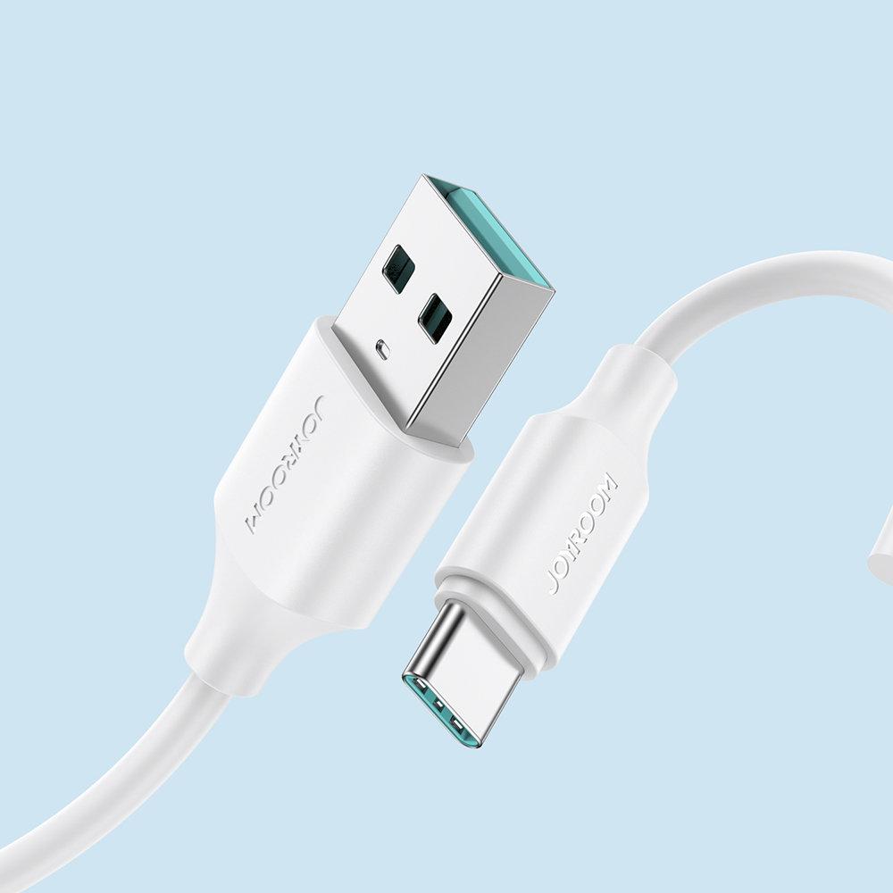 Joyroom kabel do ładowania / transmisji danych USB - USB-C 3A 1m biały (S-UC027A9)