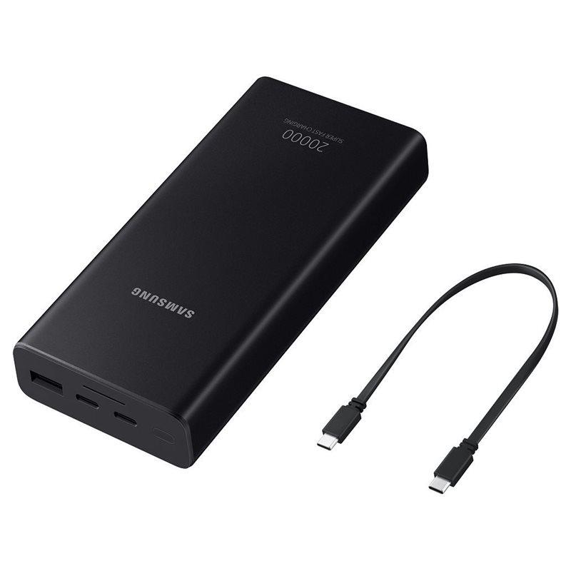 Originál Powerbanka Samsung 25W 20000mAh USB-C černá EB-P300XJEGEU, SFC, AFC, PD 3.0 PDO/PPS a QC 2.0