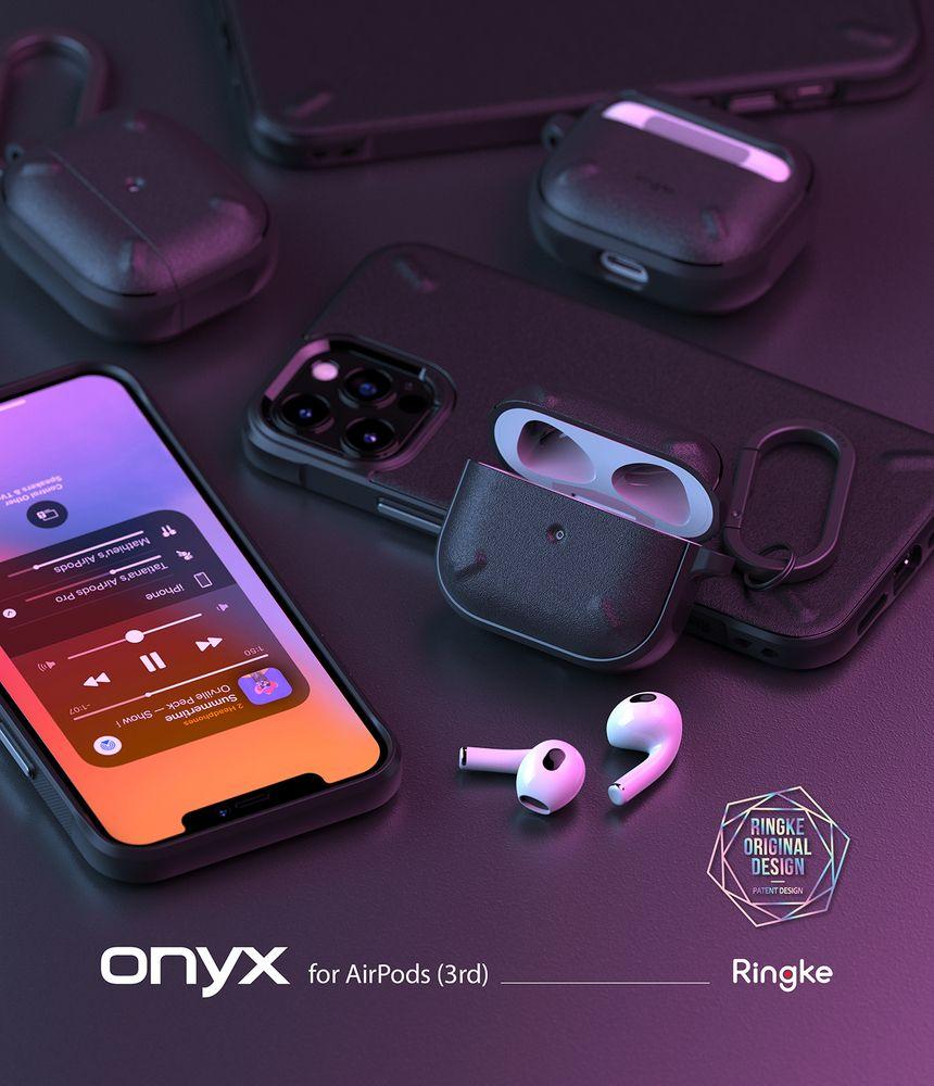 Kryt na sluchátka AirPods 3 Ringke Onyx Case Cover Earphone černý
