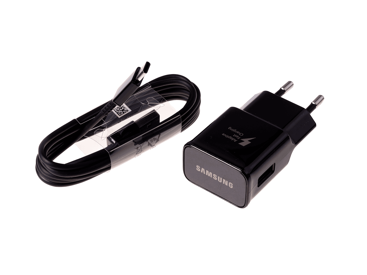 Ładowarka sieciowa Samsung EP-TA200EBE z kablem USB Type-C Fast Charge EP-DG950CBE 15 W - czarna