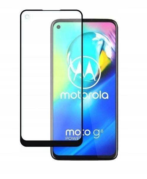 Szkło hartowane Full Glue Motorola Moto G8 power czarne