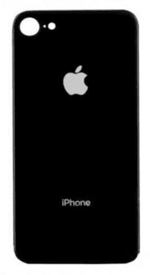 Battery cover iPhone 8 with bigger hole for camera - black