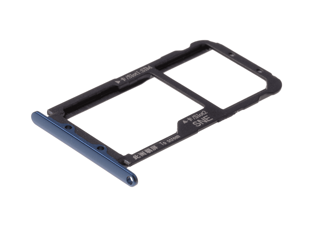 Oryginalna Szufladka karty SIM Huawei Mate 20 Lite - niebieska