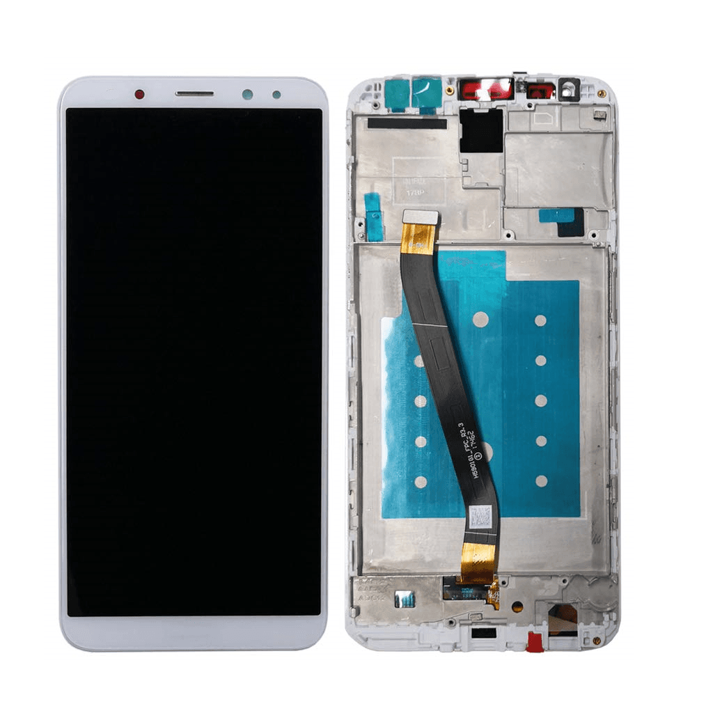 Wyświetlacz LCD + Ekran dotykowy Huawei Mate 10 Lite biały + ramka