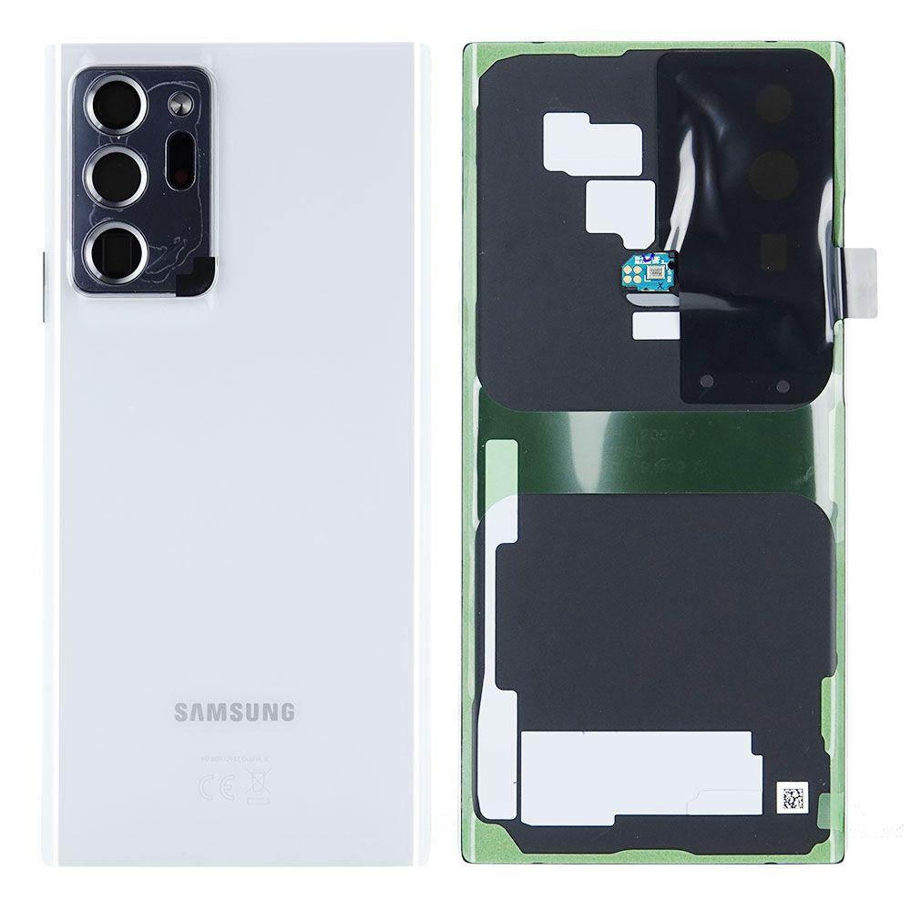 Oryginalna Klapka baterii Samsung SM-N986 5G / SM-N985 Galaxy Note 20 Ultra biała (Demontaż) Grade A