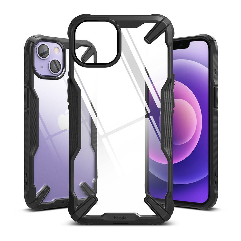Ringke Fusion X durable PC Case with TPU Bumper for iPhone 13  black (FX555E55)