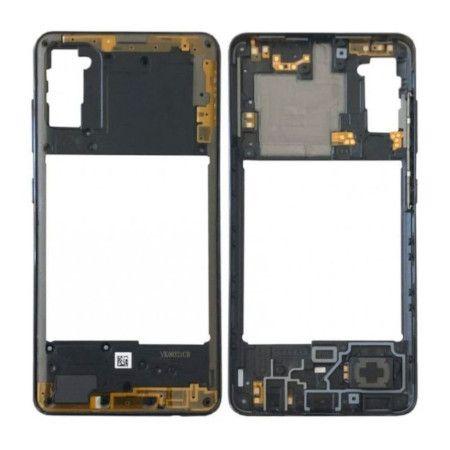 Original Middle Cover LCD frame Samsung SM-A415 Galaxy A41 - black